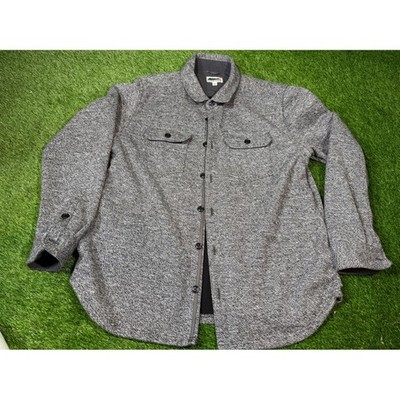 EDGEVALE The North Coast Shirt Jacket Men XL Grey Made in USA