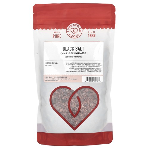 Black Salt, Coarse Granulated, 16 oz (454 g)