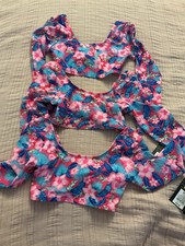 Girl s Art Class Lot Of 3 Crop Dance Tops Long Sleeve Floral NWT Medium 8 Swim