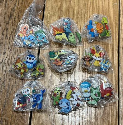 Pokémon: The Three Pokémon of the Journey Acrylic Swing 9 types Capsule Toy NEW