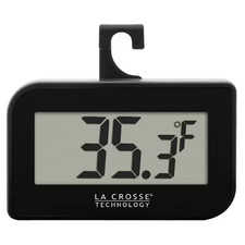 314-152-B La Crosse Technology Small Digital Thermometer - Black NEW