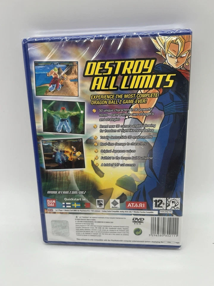 Dragon Ball Z Budokai Tenkaichi PS2 Playstation 2 Factory Sealed Dragonball - Image 2 of 4