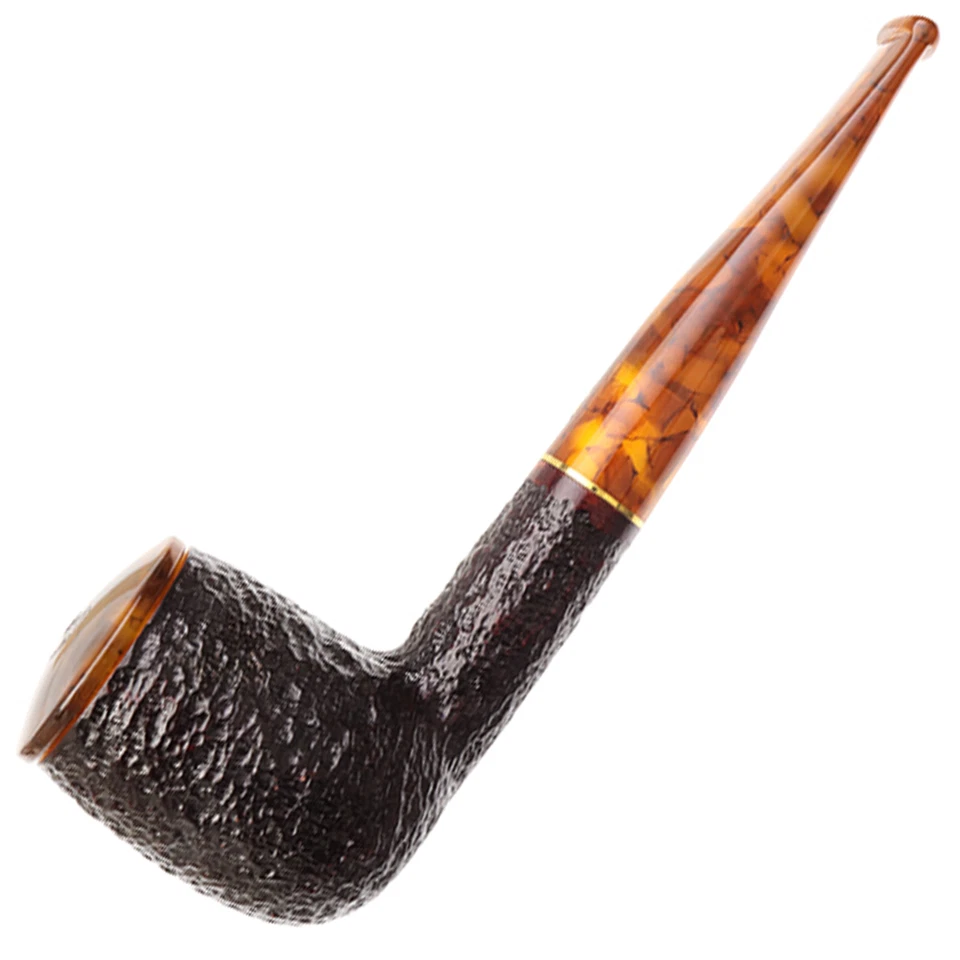 Pipa de tabaco Savinelli Tortuga rústica 106 Briar + tapa, acabado con caparazón de tortuga Foto 4 de 4