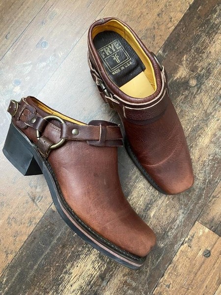 Women Frye Mule Brown Leather 38