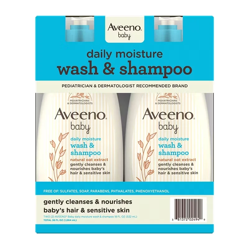Aveeno Baby Daily Moisture Body Wash & Shampoo with Natural Oat Extract, 2 pk
Opens in a new window