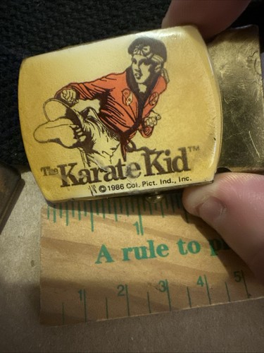 Vtg Karate Kid 1986 Children's Belt Columbia Pictures Rare HTF Cobra Kai Macchio - Picture 5 of 7