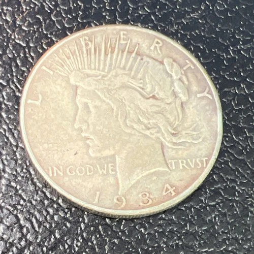 1934 S Peace Dollar $1 Silver Coin 0.9 Fineness Uncertified Ungraded Circulated