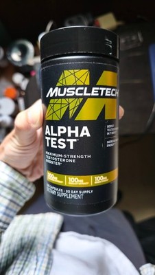 MuscleTech Testosterone Booster for Men, AlphaTest 120 Capsules