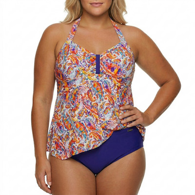 Venice Beach Tankini 2-teilig Gr. 44 bis 48 Cup D gemustert NEU (3806)
