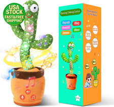 Dancing Talking Cactus Toy Mimicking Recording Singing Baby Kids Gift Volume