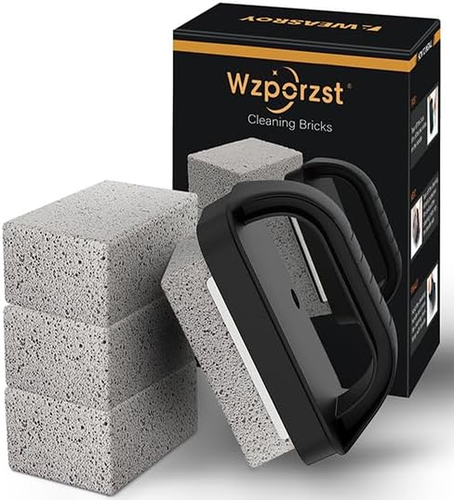 Schwerlast Grillplatte Reinigung Ziegel mit Griff - kompatibel mit Blackstone Flat T - Bild 8 von 12
