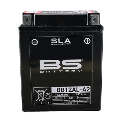 BS Batterie 12V12AH YB12AL- A2 Gel -Battery (für: BMW F 650 GS Dakar R13 00-06 )