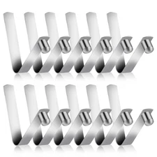 Sliverdew 12 Pieces Tent Pole Clips Push Button Spring Clip 8mm