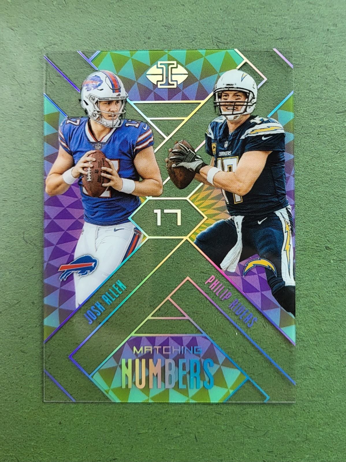 2018 Panini Illusions Matching Numbers Josh Allen (RC)/Philip Rivers #3