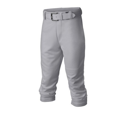 Easton Youth Pro Pull-Up Baseball Pants- Grey Youth L, YL