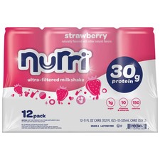 Nurri 30g Protein Shake, Strawberry, 11 fl oz, 12-pack