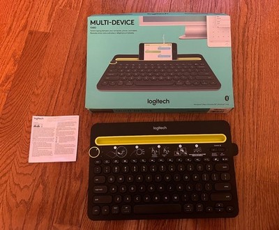 NEW Logitech K480 Multi-Device Bluetooth Keyboard BLACK Phone Tablet Computer