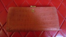 LADY BUXTON Vintage ALLIGATOR GRAIN Cowhide LEATHER Woman's WALLET - 1970's