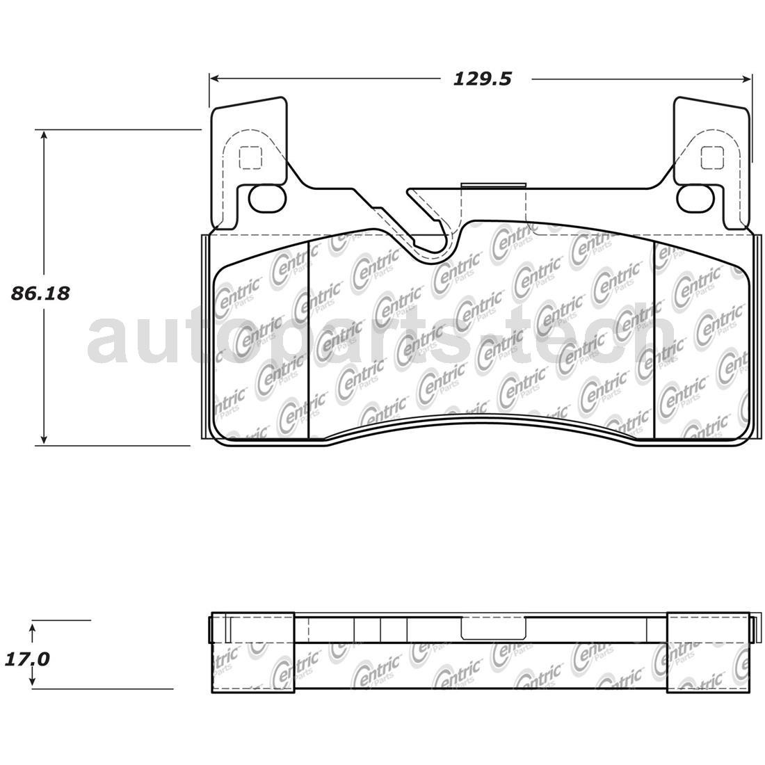 Mercedes-Benz SLS AMG 2011-2015 REAR Brake pad