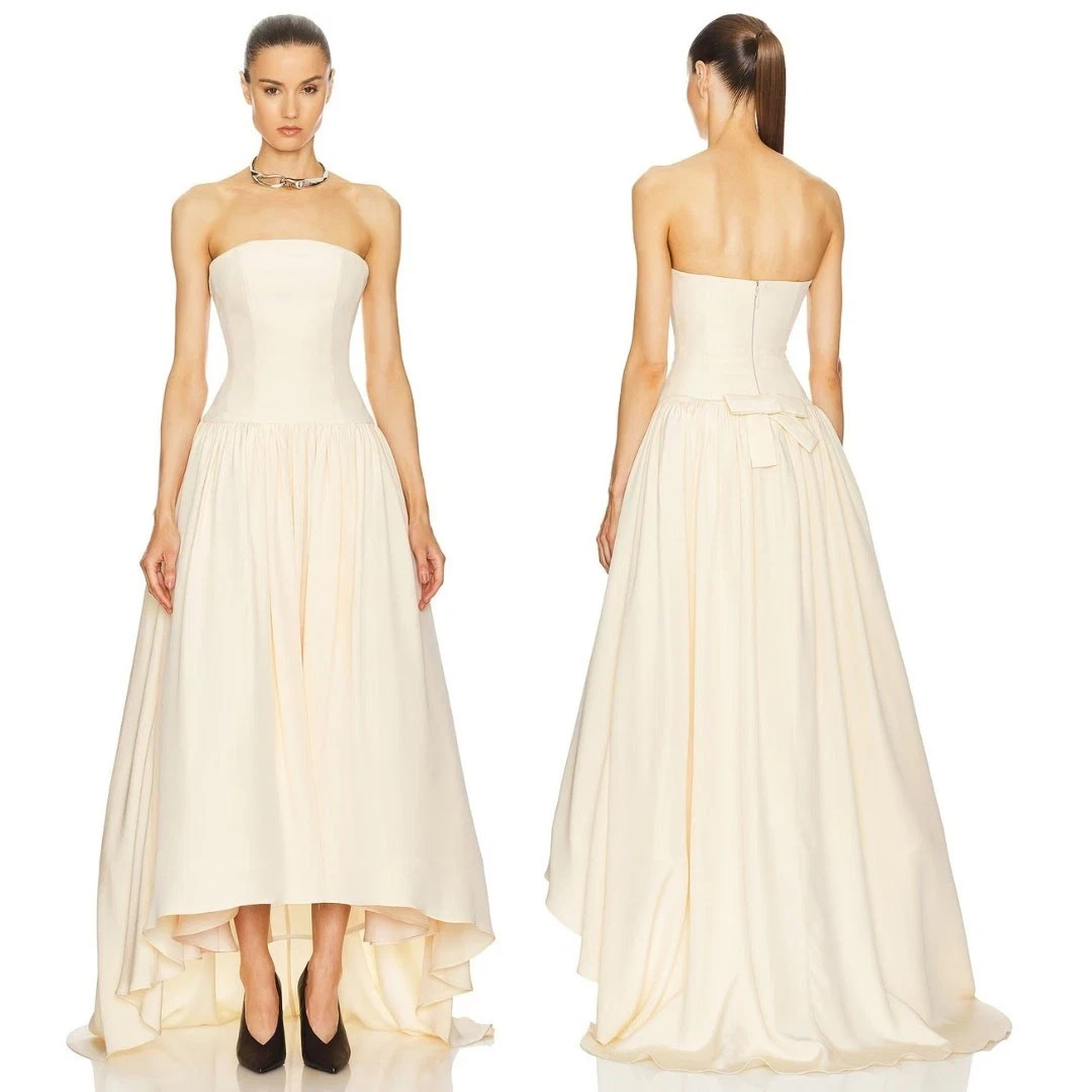 Helsa Gabrielle Strapless Gown Silk Formal Princess  Party Gala M NWT $2200msrp image 4
