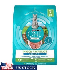 Senior Indoor Dry Cat Food Chicken High Protein Hairball Control Nutrition 7lb 3.94 per pound
