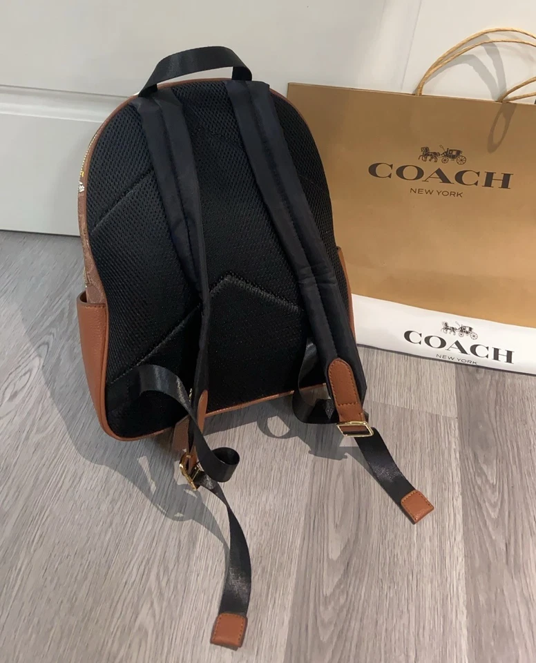 Coach CBM25 × Peanuts Collaboration Court Backpack Canvas/Leather Snoopy Print - Image 3 of 4