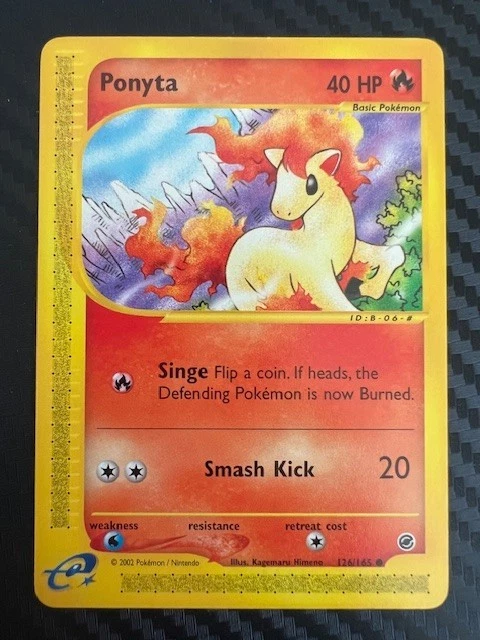 Pokémon TCG Ponyta Expedition 126/165 Common NM