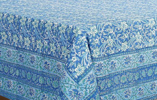 NWT Climbing Floral Block Print Tablecloth-70x108 in