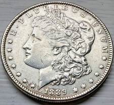 USA 1889 Morgan Silver Dollar Nice circulated Coin US Free UK Post. #G144