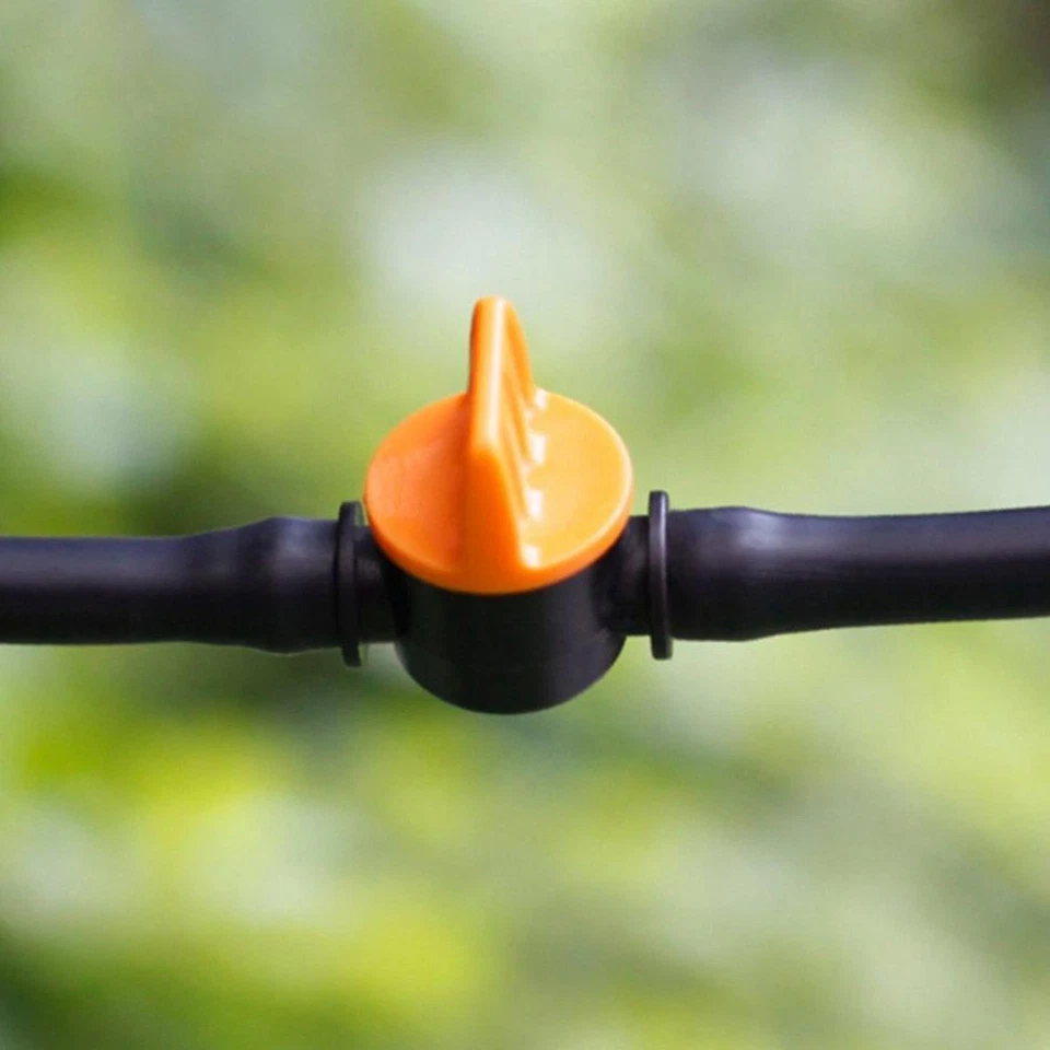 20pcs, 4mm Inline Shut Off Valve Barbed Tap Connector Plastic Water Hose Garden - Image 3 of 4