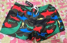 New With Tags Seobean Xl Mens Swim Trunks Drawstring Shark, Squid, Diver Design