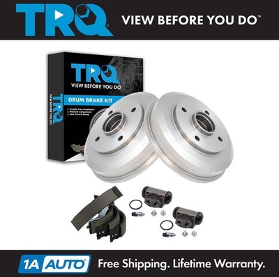 TRQ Brake Shoe & Drum Kit Fits 2000-2008 Ford Focus