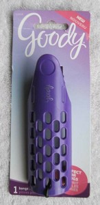 Goody Bangs Clip Purple Vented Plastic Short Hair Styling Bump