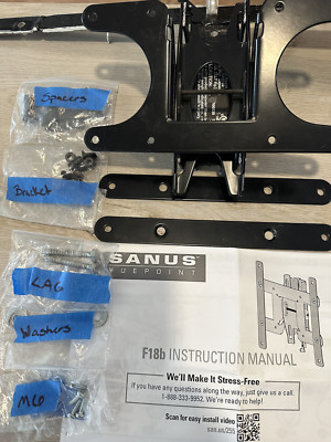 Sanus Vuepoint Model F18 Low Profile or Tilt TV Wall Mount  13''-32'' Up to 50lb