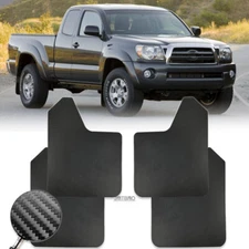 4PCS Mud Flaps Splash Guards Mudflaps Carbon Fiber For Toyota Tacoma Tundra TRD