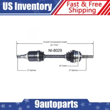 Fits 1992-1994 Nissan Maxima GXE & 1990-1992 Stanza Front Left CV Axle CV Joint