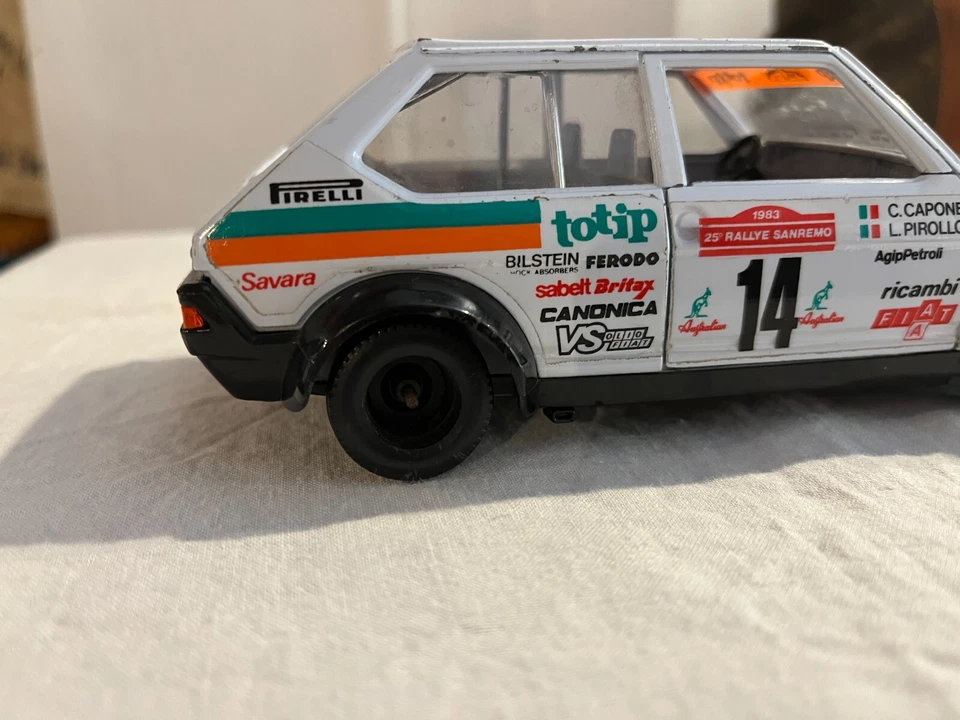 Fiat Ritmo Abarth Burago 1/24 25° RALLYE SANREMO 1983 TOTIP CAPONE PIROLLO rara - Immagine 4 di 4