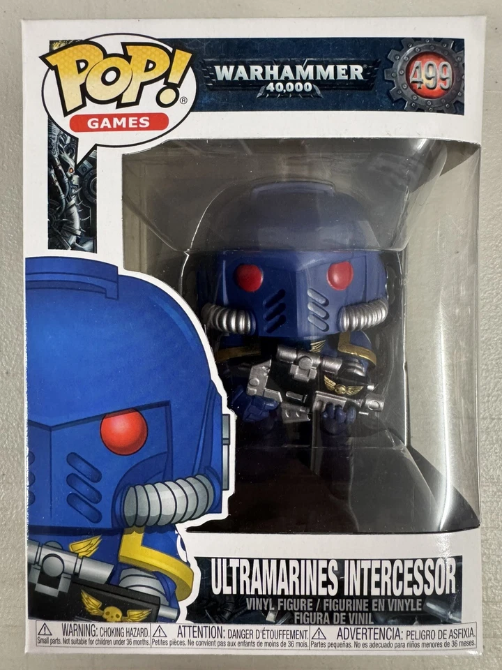 Ultramarines Intercessor 499 ~ Warhammer 40,000 ~ Funko Pop Vinyl ~ NEAR MINT - Image 2 of 4