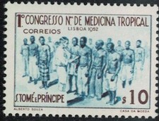 S. Tomé et Principe 1952 Congrès national de médecine tropicale Y&T ST 359 RP360