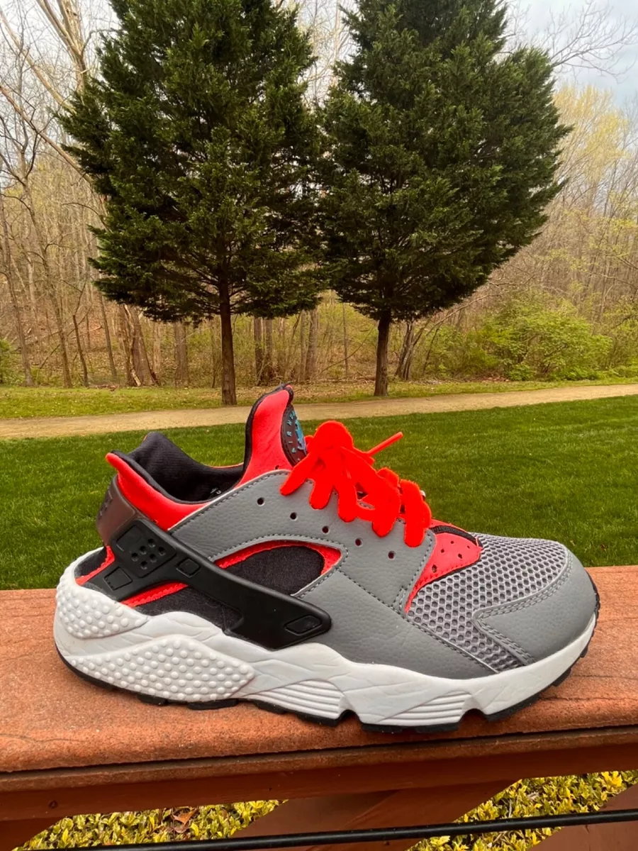 Nike Huarache Cool Grey Crimson Men's Size 8,5 | eBay