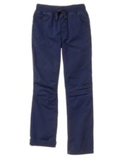 NWT Gymboree Boys Pull on Pants Stretch rib waist Jersey lined Navy blue 2T
