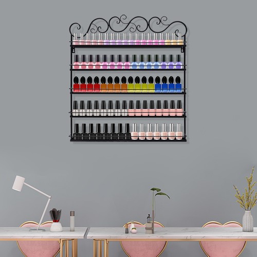 Estante organizador de exhibición montado en la pared soporte metal 5 niveles OFERTA - Imagen 5 de 17