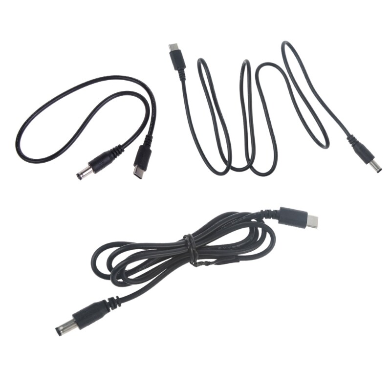 USB C to 5.5x2.1mm DC Power Cable 5V 3A Charging Cord