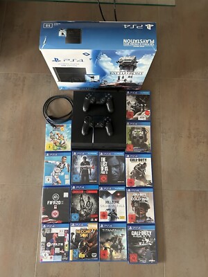 Sony PlayStation 4 Slim 1TB Spielekonsole - Jet Black