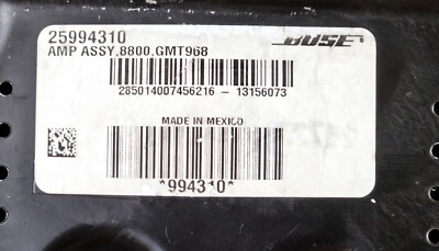 2010-2017 GMC Acadia 25994310 Bose Audio Sound System Amplifier