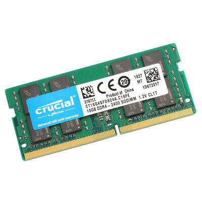 Crucial CT16G4SFD824A 16GB DDR4 2400MHz Laptop Memory 260-Pin SODIMM RAM LOT