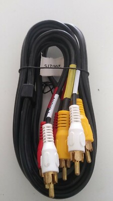 11 new out of box AUDIO/VIDEO cables 6ft look* gold plated (4 GROUPS OF CABLES)