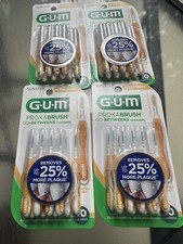 Sunstar GUM Go-betweens Proxabrush Ultra Tight Cleaner Yellow 10 count -Lot of 4