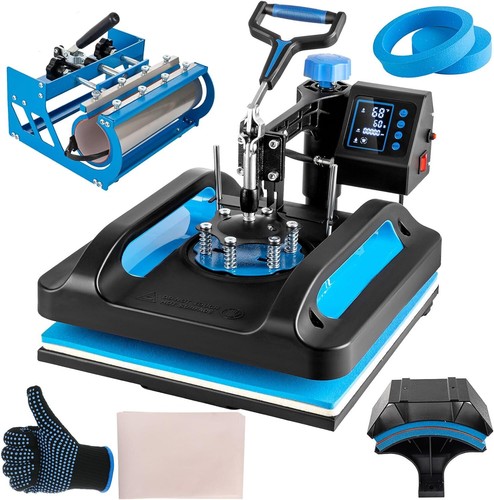 Pro Heat Press 15x15 Inch, 5 in 1 Heat Press Machine with 30 OZ Tumbler ...