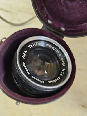 Nikon NIKKOR S Auto 1:2.8 35mm CAMERA LENS 187361 | eBay
